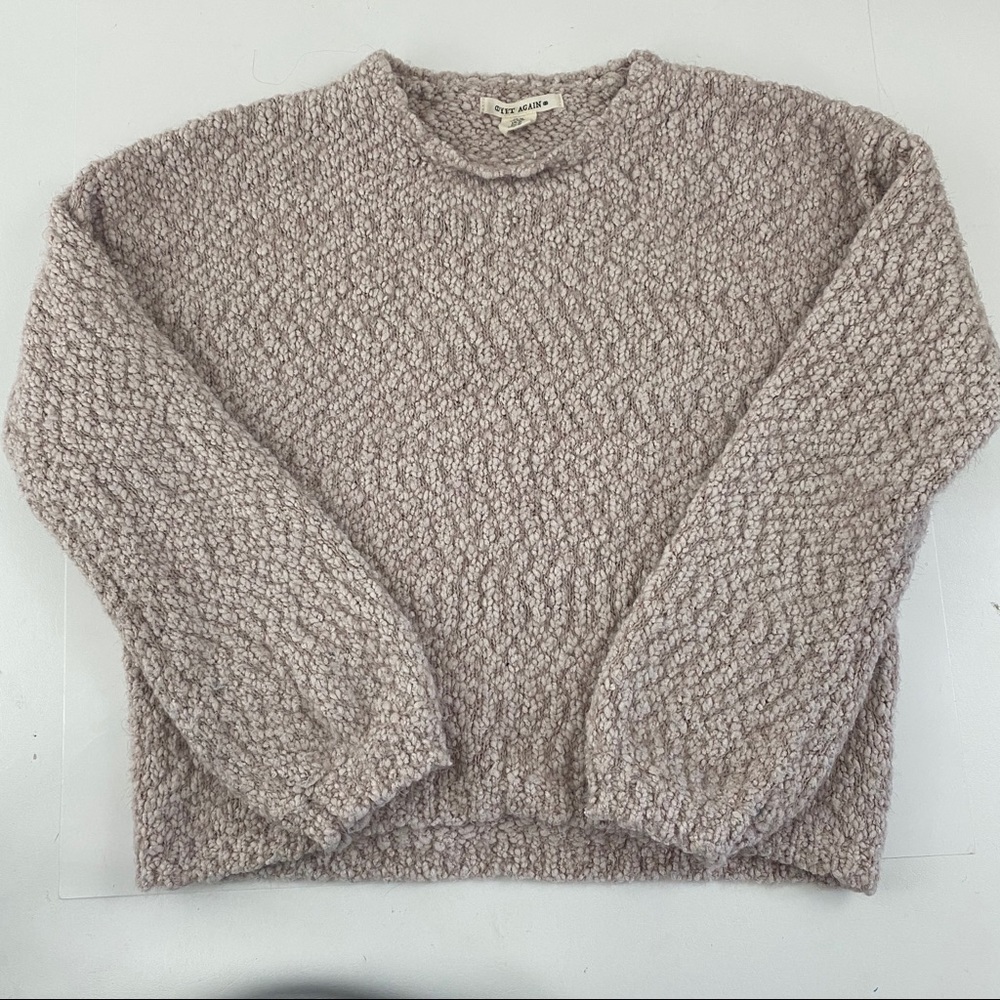 Yet Again Blush Pink Loose Knit Chunky Sweater